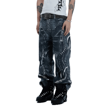 DND4DES ALIEN VENOM PRINTED PANTS