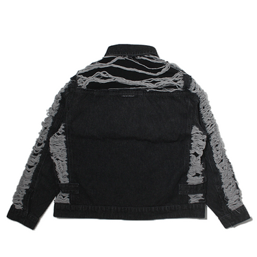 A GOOD BAD INFLUENCE CRUSH CARGO DENIM JACKET