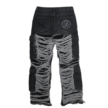 A GOOD BAD INFLUENCE CRUSH CARGO DENIM PANTS