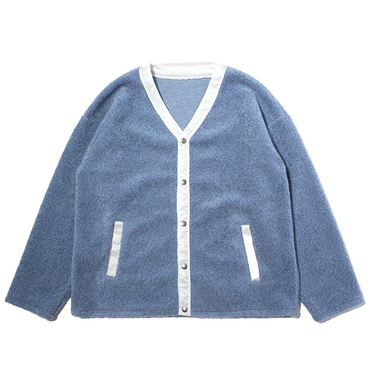 MOD WRLD MARBLE BOA CARDIGAN (2色展開)