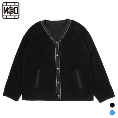 MOD WRLD MARBLE BOA CARDIGAN (2色展開)