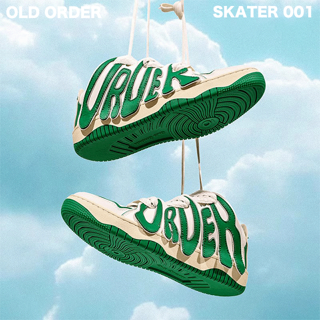 国内未入荷 OLD ORDER - Skater 001 Green Sneakers OLD ORDER Skater/001 Olive Green