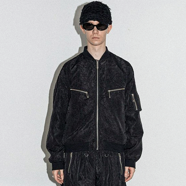 A GOOD BAD INFLUENCE WRINKLED MA-1 JACKET