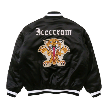 ICE CREAM SATIN VARSITY JACKET (2色展開)