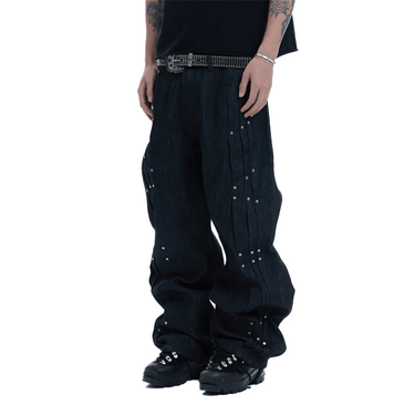 DND4DES RIVETED PLEATED DENIM
