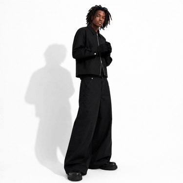 REVINS Luxe Wide Cotton Pants In Lustrous