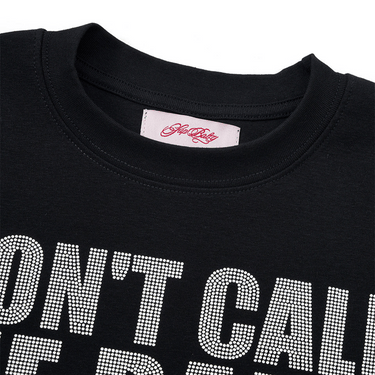 SupBaby by SUPPLIER I'm Not Your Baby Cropped Tee BLACK