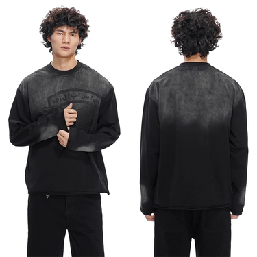 VALABASAS AIR BLACK CREWNECK LS TEE