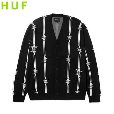 HUF BARBED WIRE CARDIGAN カーディガン　(2色展開)