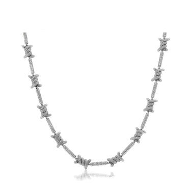 $OLE ONLY BARBED WIRE MOTIF NECKLACE