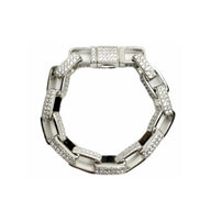$OLE ONLY BOX CHAIN CZ DIAMOND