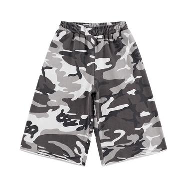 SUPPLIER CAMOUFLAGE BAGGY SWEAT SHORTS / GRAY