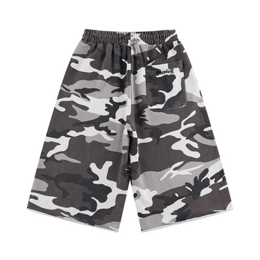 SUPPLIER CAMOUFLAGE BAGGY SWEAT SHORTS / GRAY