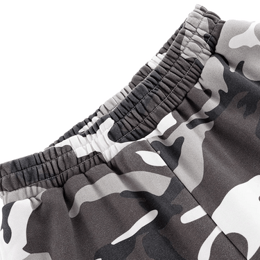 SUPPLIER CAMOUFLAGE BAGGY SWEAT SHORTS / GRAY