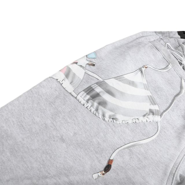 DND4DES DOLL CHARM GRAPHIC DOUBLE WAIST SWEAT PANTS