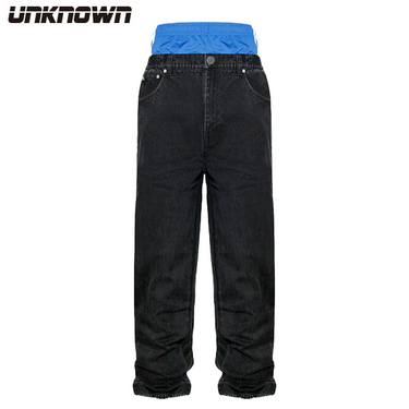 UNKNOWN DOUBLE LAYER WAISTBAND DENIM