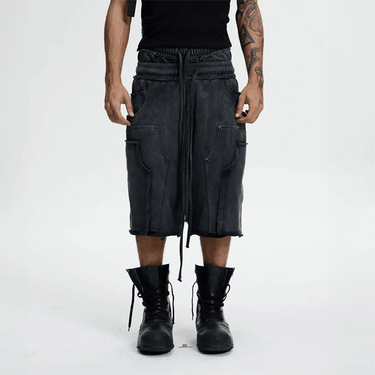 【COMING SOON】DND4DES DOUBLE WAIST KNITTED CROPPED TROUSERS