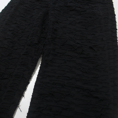 FULL DISTRESSED LIGHT WEIGHT PANTS  / BLACK