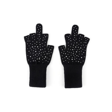 SUPPLIER RHINESTONE FINGERLESS GLOVE