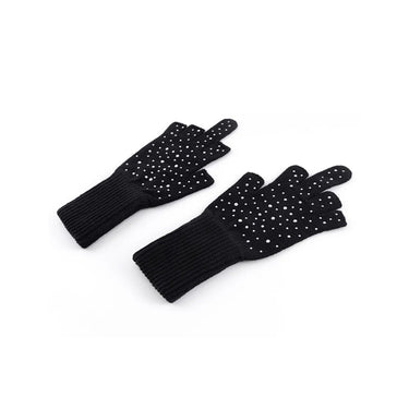 SUPPLIER RHINESTONE FINGERLESS GLOVE