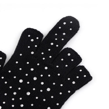 SUPPLIER RHINESTONE FINGERLESS GLOVE