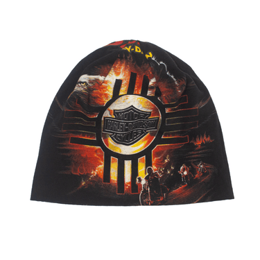 RIVA×DUGOUT VINTAGE HARLEY BEANIE SNAKE PRINT