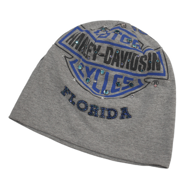 RIVA×DUGOUT VINTAGE HARLEY BEANIE FRORIDA PRINT