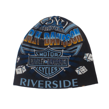 RIVA×DUGOUT VINTAGE HARLEY BEANIE DICE PRINT