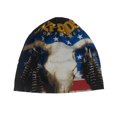 RIVA×DUGOUT VINTAGE HARLEY BEANIE DICE PRINT