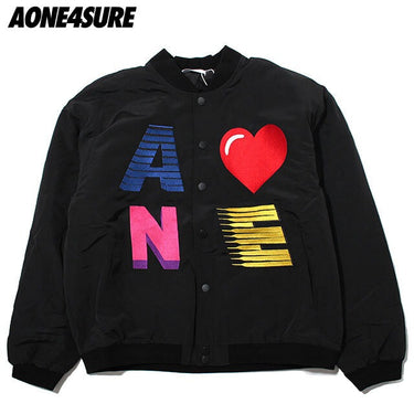 AONE4SURE EMBROIDERY LOGO BOMBER JACKET