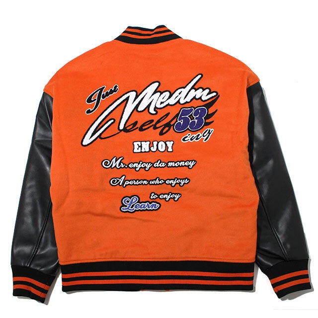 MEDM BASIC EMBROIDERED BASEBALL JERSEY JACKET スタジャン