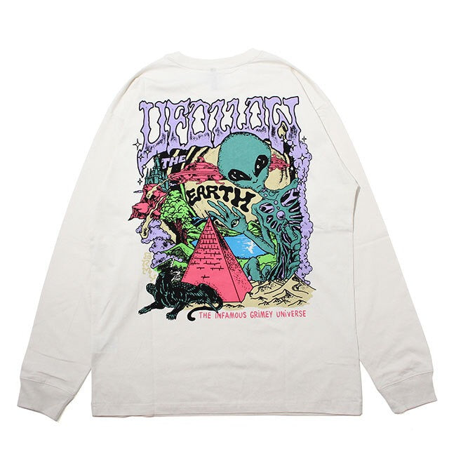 【Grimey】アートワーク 長袖 Tシャツ / 送料無料 GRIMEY UFOLLOW LS TEE 長袖 Tシャツ – UNKNOWN, WAISTED PARIS