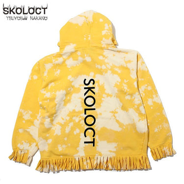SKOLOCT TIE DYE FRINGE HOODIE フーディー (2色展開)