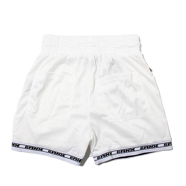 ホワイト メッシュショートパンツ BANX ATW PRIME MESH SHORTS メッシュショーツ ショートパンツ