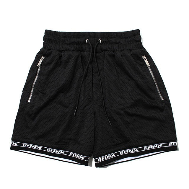 archivio ブラック メッシュショートパンツ NEAT メッシュ ショートパンツ ショーツ L 黒 ブラック