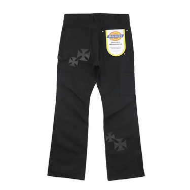 MINDSEEKER × Dickies Iron Cross Patch Flare Carpenter Pants / BLACK