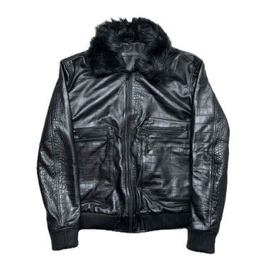 A GOOD BAD INFLUENCE CROCODILE LEATHER JACKET