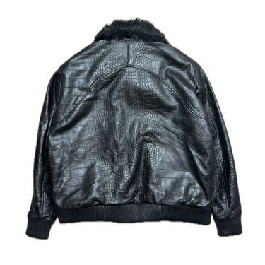 A GOOD BAD INFLUENCE CROCODILE LEATHER JACKET