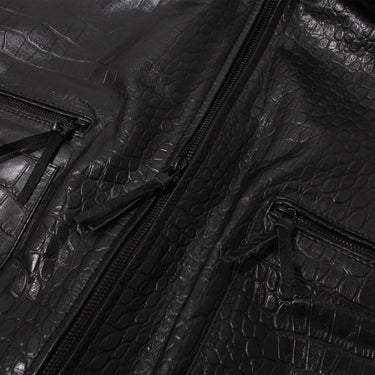 A GOOD BAD INFLUENCE CROCODILE LEATHER JACKET