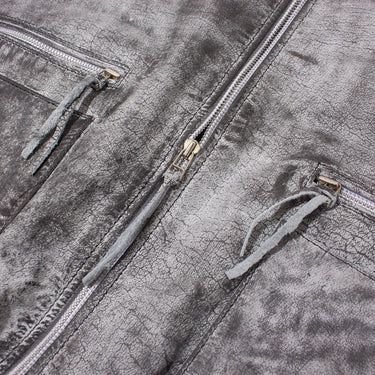 A GOOD BAD INFLUENCE WHITE SHARK LEATHER JACKET