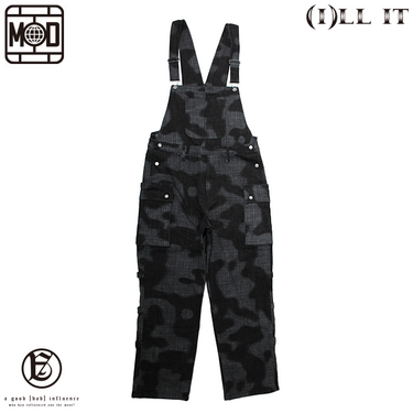 MOD WRLD X ILL IT X A GOOD BAD INFLUENCE BONDAGE CAMO CARGO OVERALL
