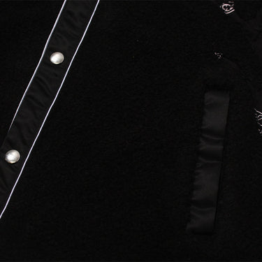 MOD WRLD × "RIVA" MARBLE BOA CARDIGAN  / BLACK