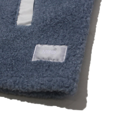 MOD WRLD × "RIVA" MARBLE BOA CARDIGAN  / BLUE