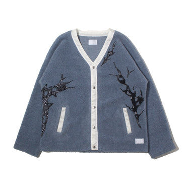 【2nd Collection】MOD WRLD × "RIVA" MARBLE BOA CARDIGAN