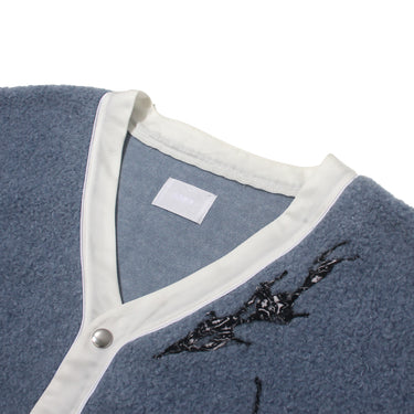 【2nd Collection】MOD WRLD × "RIVA" MARBLE BOA CARDIGAN