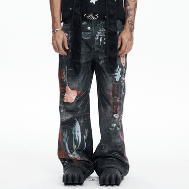 【COMING SOON】DND4DES MULTI-WAIST PENDANT GRAPHIC PANTS