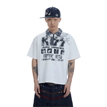 DND4DES PLAID BAND POLO
