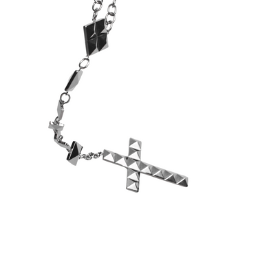 RACER WORLDWIDE PYRAMID ROSARY NECKLACE