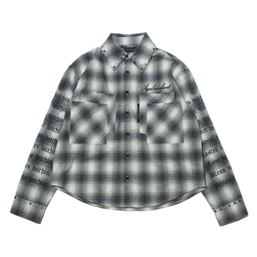 A GOOD BAD INFLUENCE CHECKER WITHIN SHIRTS / GREEN
