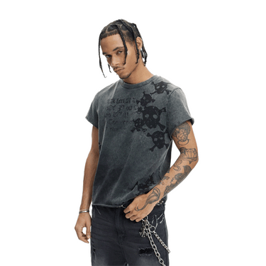 ◆Dropdead◆Ribcage ウォッシュド グレー Tシャツ 送料込 商品